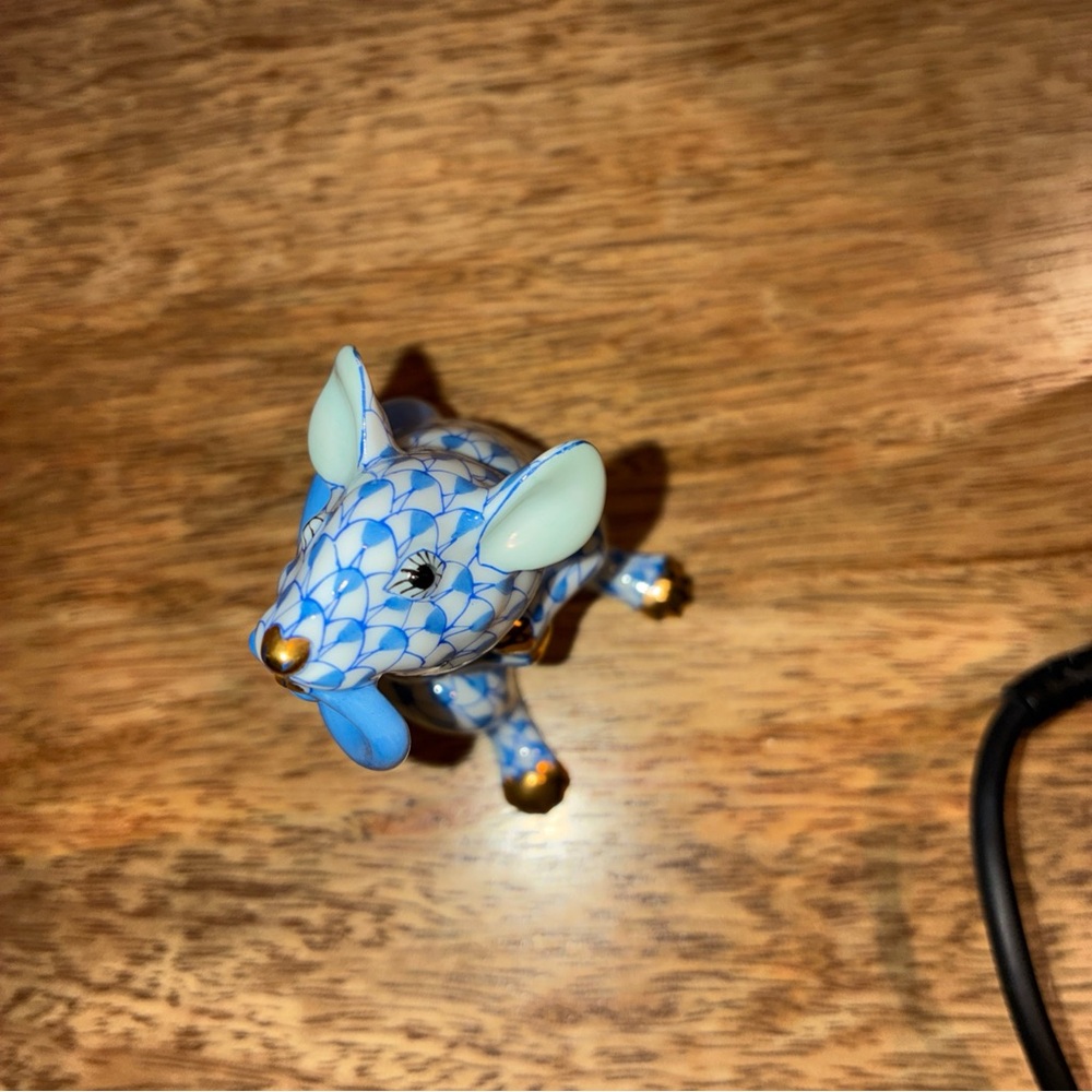 Herend Zodiac rat blue 15521 - Picture 5 of 6